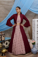 Load image into Gallery viewer, Dusty Pink Lehenga Choli With Designer Koti And Thread With Sequence Embroidered Work Bridesmaid, Wedding, Party, Bollywood Designer Lehenga ClothsVilla