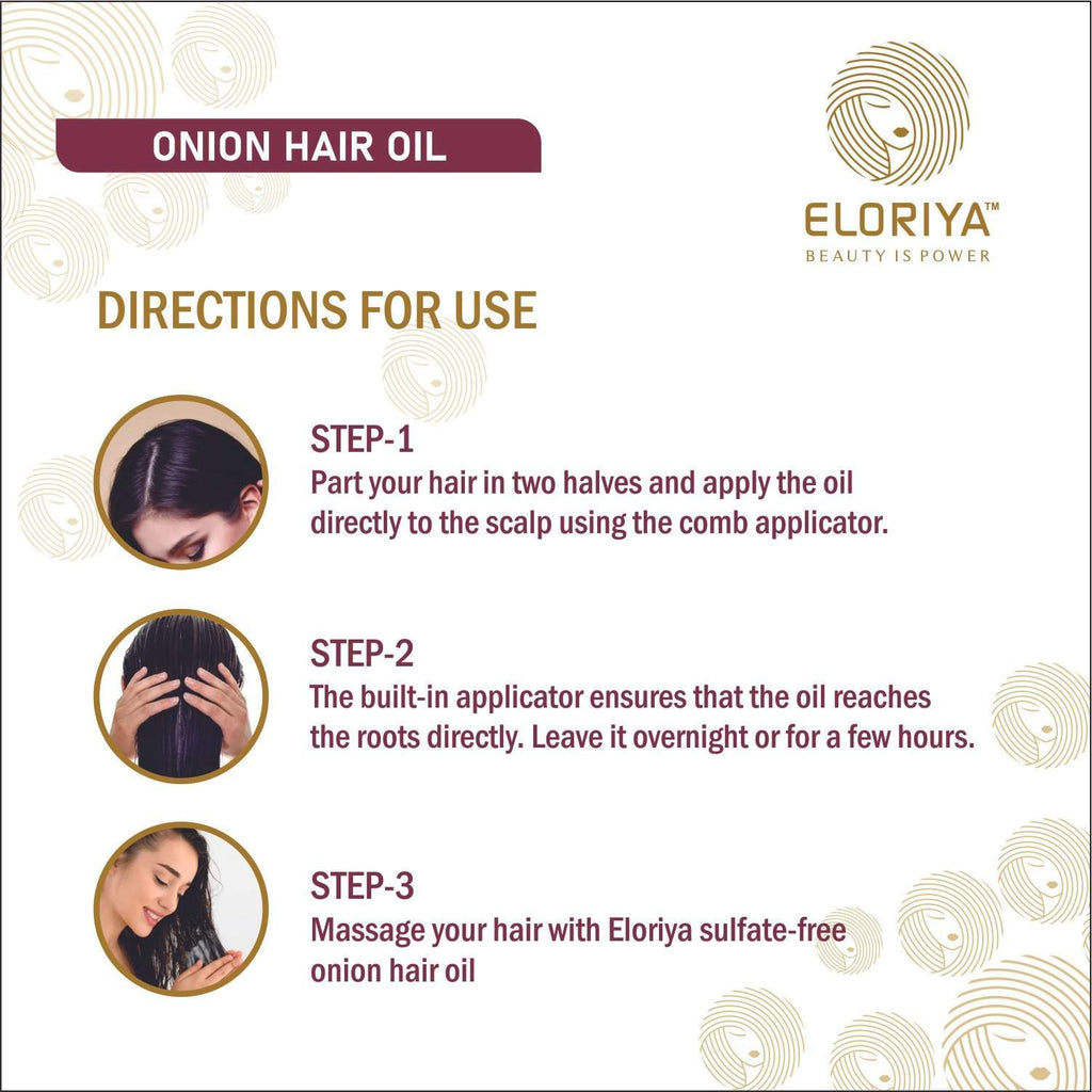 ELORIYA Onion Seed Herbal Hair Oil - 100 ml ELORIYA
