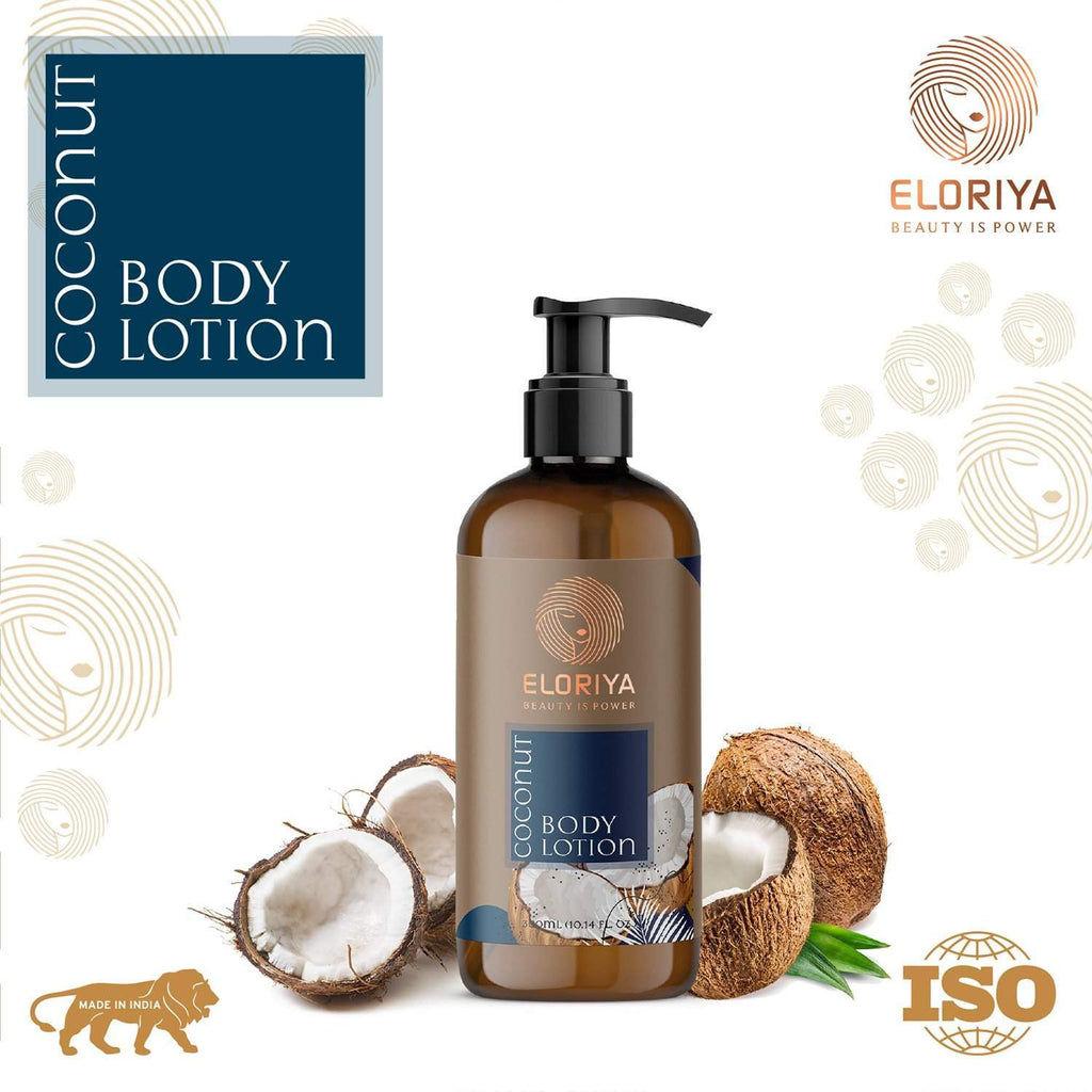Eloriya Coconut Body Lotion with Deep Moisturizing for Smooth and Pleasant Skin 300 ml ELORIYA
