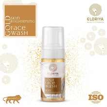 Load image into Gallery viewer, ELORIYA Gold Foaming Facewash for Deep Cleansing, Anti-Ageing, Skin Brightening and Whitening Face Cleanser for Men and Women, 125 ml ELORIYA