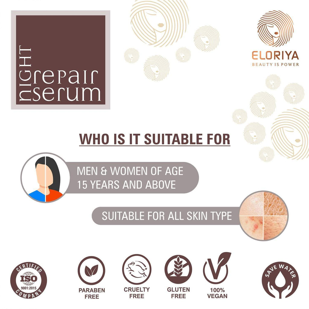 ELORIYA Night Repair Skin Serum, 30 ml ELORIYA