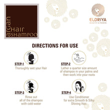 Load image into Gallery viewer, ELORIYA Argan Oil Hair Shampoo for Make Hair Softer, Stop Split Ends, Restore Shiny for Men and Women, 300 ml ELORIYA