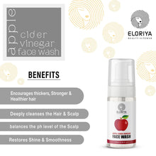 Load image into Gallery viewer, ELORIYA Apple Cider Vinegar Face Wash for Women and Men | 120ml ELORIYA