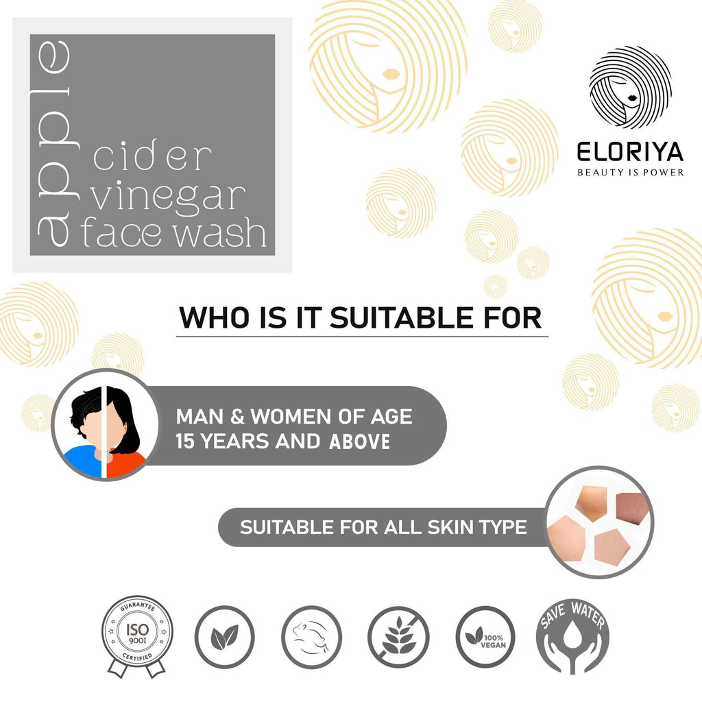 ELORIYA Apple Cider Vinegar Face Wash for Women and Men | 120ml ELORIYA