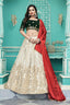 Fabulous Off-White Gota Patti Embroidered Georgette Party Wear Lehenga Choli ClothsVilla