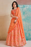 Orange Color Exquisite Printed Work Readymade Lehenga Choli Clothsvilla