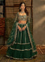Green And Gold Stylish Embroidered Lehenga Choli Clothsvilla