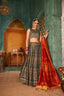 Green Art Silk Digital Printed Lehenga Choli ClothsVilla