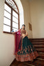 Green Lehenga Choli Indian Wedding Wear Lehnga Choli Stylish Foil Mirror Work Readymade Ghagra Choli Party Wear Bollywood Designer Lahangas ClothsVilla