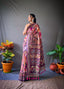 Peachy Pink Cotton Kalamkari Printed Saree Clothsvilla
