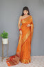 Bandhej Patola Woven Mustard Clothsvilla