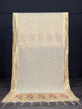 Load image into Gallery viewer, Cream Color Weaving Zari Work Jacquard Paithani Dupatta With Tassels Clothsvilla