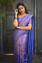 Load image into Gallery viewer, Snappy Royal Blue  Soft Silk Saree With Smashing Blouse Piece KP