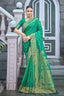 Sea Green Banarasi Silk Saree With Zari Weaving Work Clothsvilla