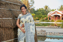 Load image into Gallery viewer, Off White Weaving Banarasi Silk Festival Wear Saree ClothsVilla