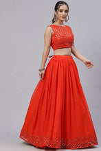 Load image into Gallery viewer, Dusty Pink Vibrant Color Exclusive Designer Lehenga Choli Collection ClothsVilla.com