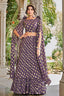 Party Wear Light Purple Gerogette Foil Printed Lehenga Choli with Dupatta ClothsVilla.com