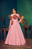 Pink Multi Resham Work Georgette Salwar Semi Stitched ClothsVilla