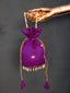 Purple Color Weaving Zari Work Jacquard Paithani Batwa Clothsvilla