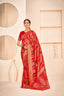 Red Weaving Patola Silk Wedding Wear Saree ClothsVilla