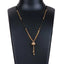 Rose Gold-Plated Two Layered Chain Diamond Gold-plated Plated Brass Necklace ClothsVilla