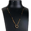 Round Shape Dimond Gold-plated Brass Pendant Set Gold-plated Brass Pendant Set ClothsVilla