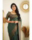 Unequalled Green Soft Silk Saree With Fragrant Blouse Piece Shriji