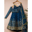 Stunning Teal Blue Sequins Embroidered Georgette Party Wear Lehenga Choli Clothsvilla