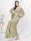 Stylish Beige Pre-Stitched Blended Silk Saree ClothsVilla
