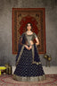 Traditional Indian Bridal Style Net Embroidered Lehenga Choli ClothsVilla.com