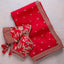 Red Bridal Organza Saree with Heavy Sequins and Dori work ClothsVilla