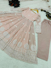 Load image into Gallery viewer, Fantastic Sequence Work Peach Color Anarkali Gown