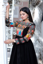 Load image into Gallery viewer, Lovely Multi Embroidery Work Full Sleeves Gown