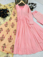 Load image into Gallery viewer, Peach Color Wonderful Gown With Palazzo