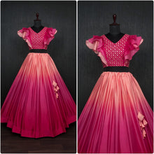 Load image into Gallery viewer, Stylish Pink Color Double Tone Lehenga Choli Clothsvilla