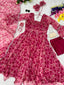 Fairy Look Wine Color Organza Silk Anarkali Suit