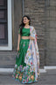 Navratri Special Green Color Printed Lehenga Choli
