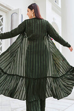 Load image into Gallery viewer, Wonderful Olive Color Silk Readymade Palazzo with Koti Style Collection ClothsVilla.com