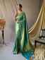 Sea Green Saree in Pure Kanjeevaram Silk Woven Clothsvilla