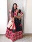 Black Color Weaving Zari Work Jacquard Paithani Lehenga Choli Set Clothsvilla