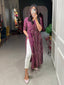 Wine Color Foil and Printed Pure Cotton Kurti Clothsvilla