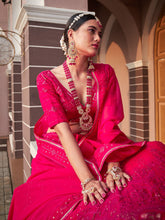 Load image into Gallery viewer, Rani Pink Color Lucknowi With Sequins Work Georgette Lehenga Choli Clothsvilla