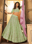 Enchanting Pista Green Sequins and Stone Work Party Wear Lehenga Clothsvilla