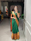 Green Color Zari Weaving Work Narayan Pet Saree Clothsvilla