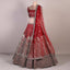 Maroon Embroidered Satin Lehenga Choli Clothsvilla