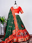 Green Color Haydrabadi Patola Printed Lehenga Choli Clothsvilla