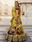 Gorgeous Yellow Colored Partywear Designer Embroidered Lehenga Choli ClothsVilla