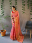 Kasturi Cotton Leheriya Woven Saree Pink Clothsvilla