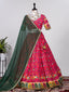 Rani Pink Color Crochet Sequins Embroidery Work Chinon Lehenga Choli Clothsvilla