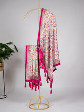 Load image into Gallery viewer, Light Pink Color Sequins And Thread Embroidery Work Pure Chiffon Silk Dupatta Clothsvilla